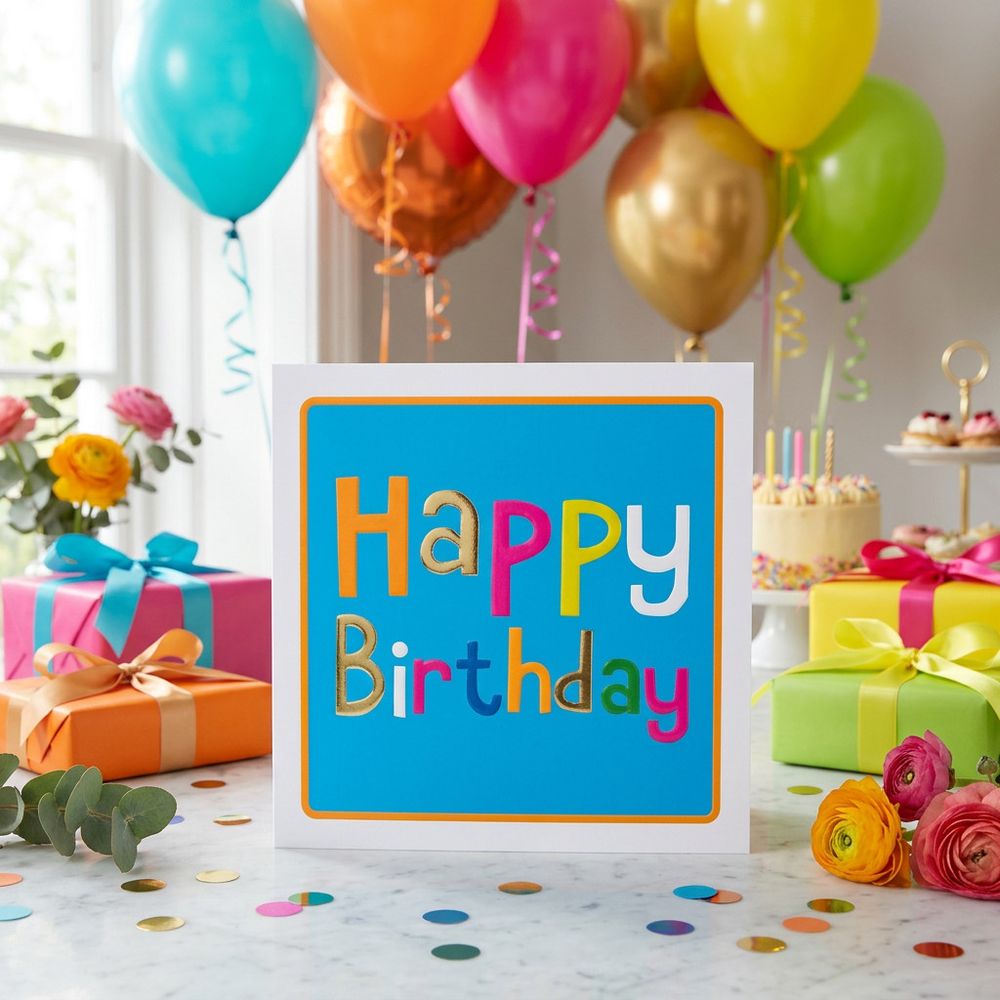 Tracks - Happy Birthday Blank Birthday Card
