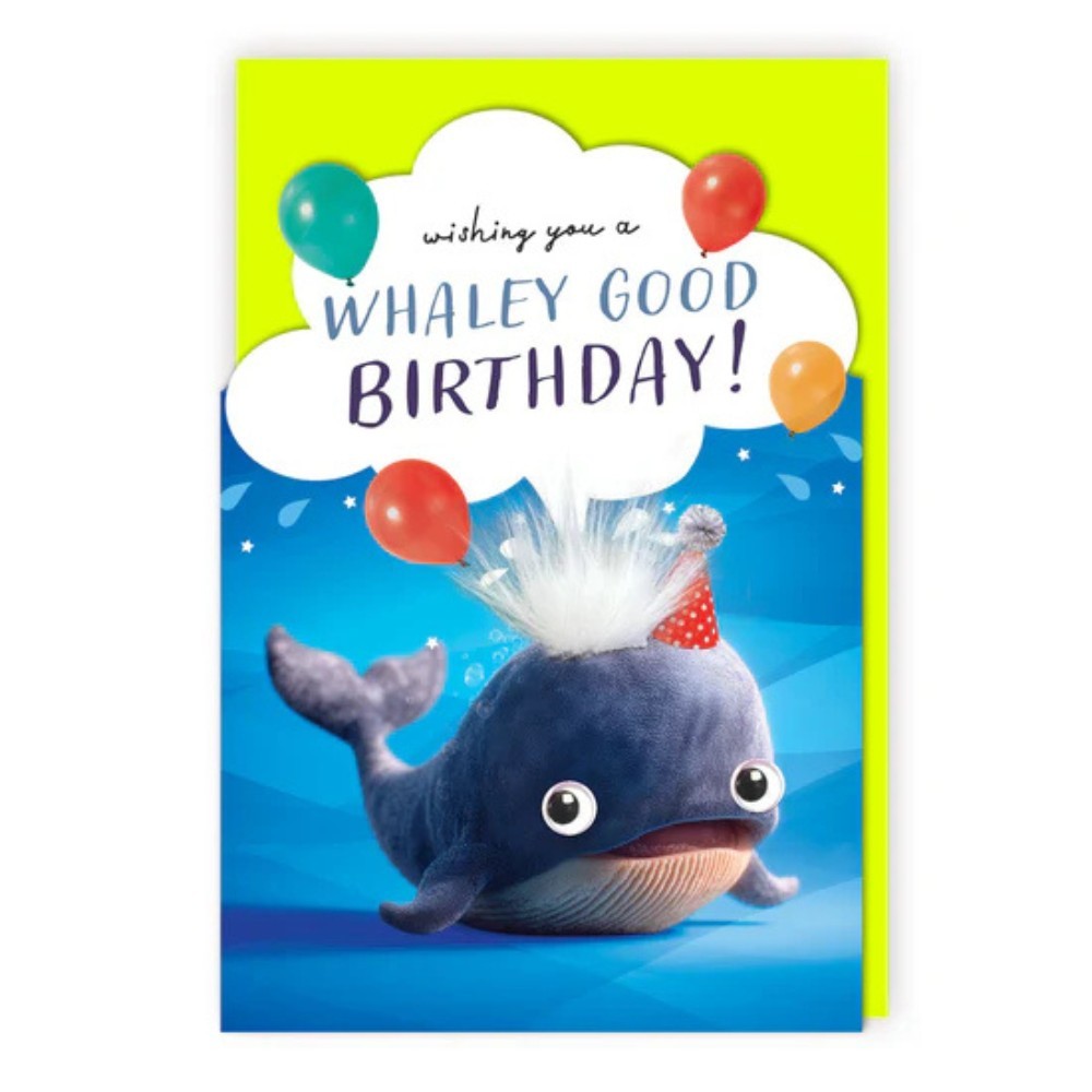 Tracks - Whaley Good Birthday Fluff & Gogglie Design Card
