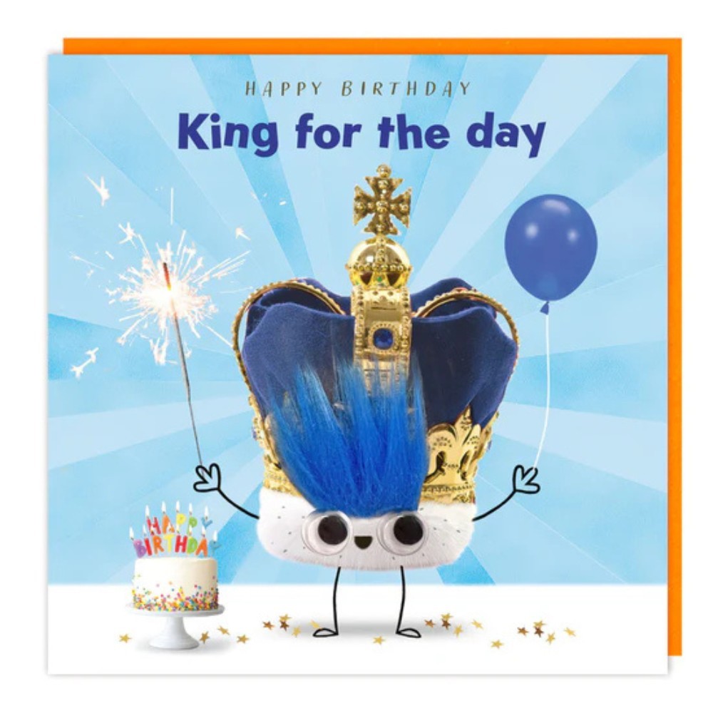 Tracks - Happy Birthday King For The Day Blank Card