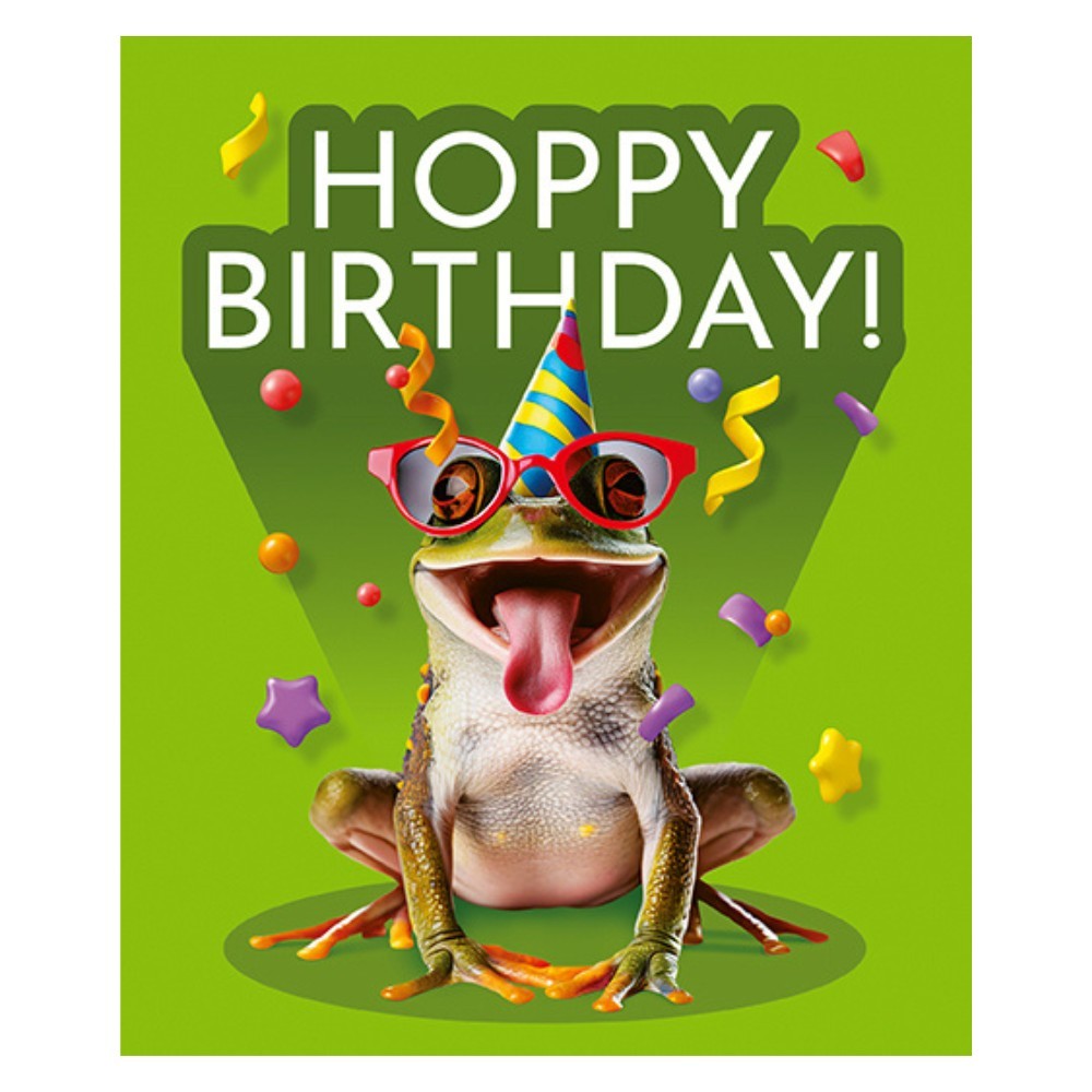 Emotional Rescue - Hoppy Birthday Card With Envelope