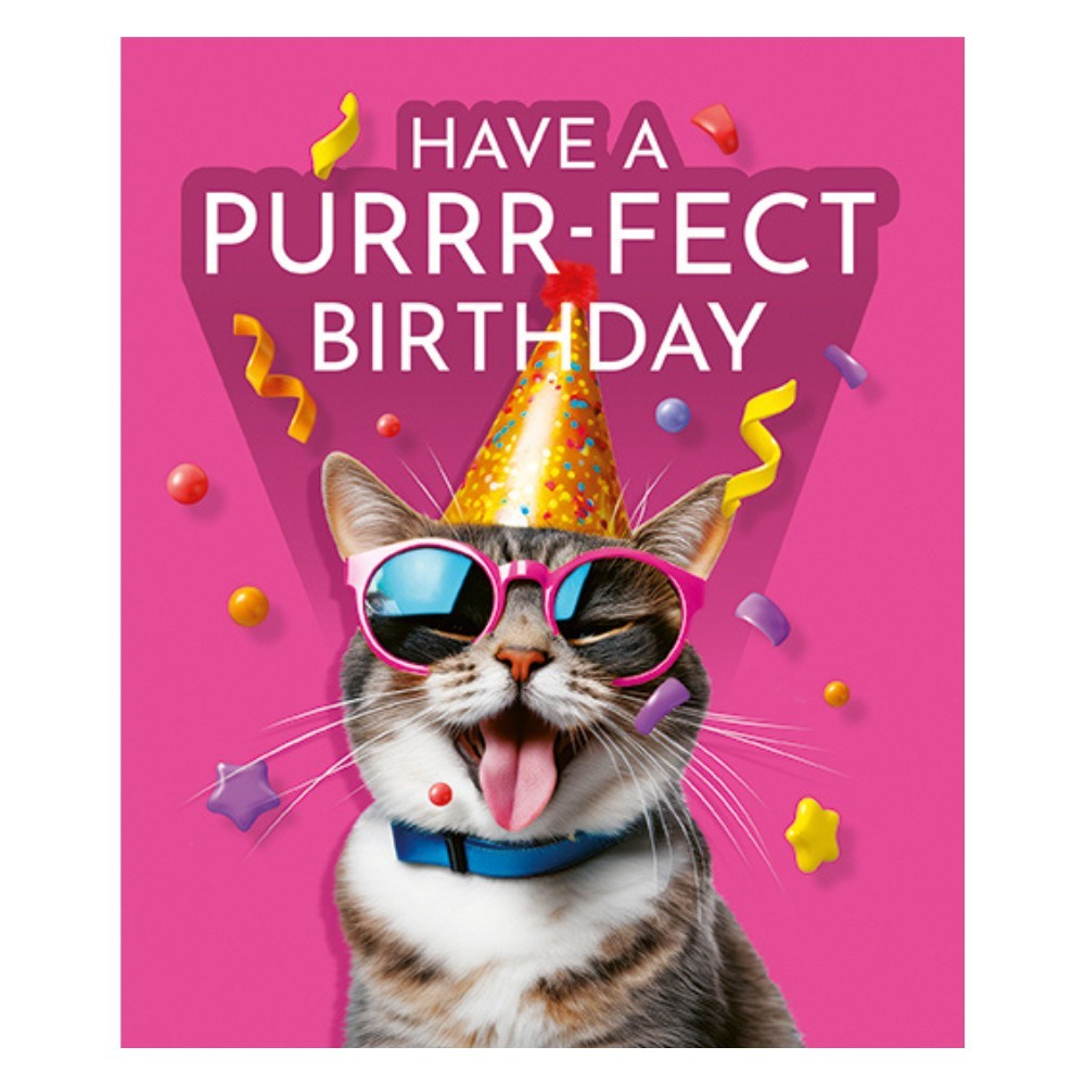 Emotional Rescue - Have A Purrrfect Birthday Card
