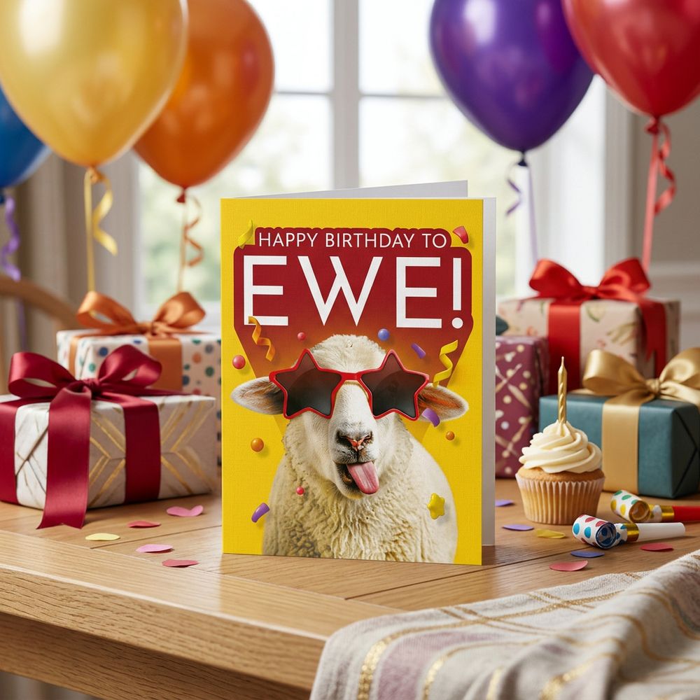 Emotional Rescue - Happy Birthday To Ewe Card