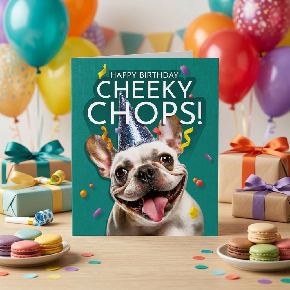 Emotional Rescue - Happy Birthday Cheeky Chops Card