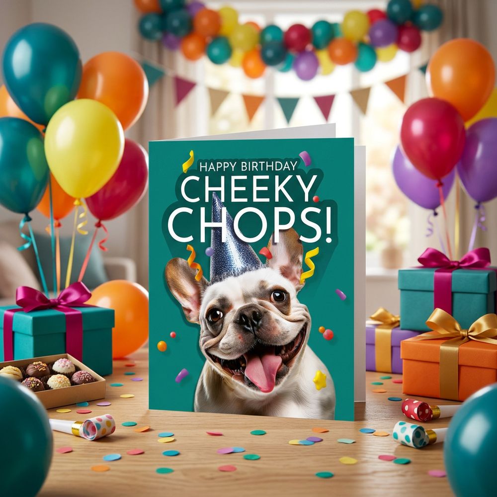 Emotional Rescue - Happy Birthday Cheeky Chops Card