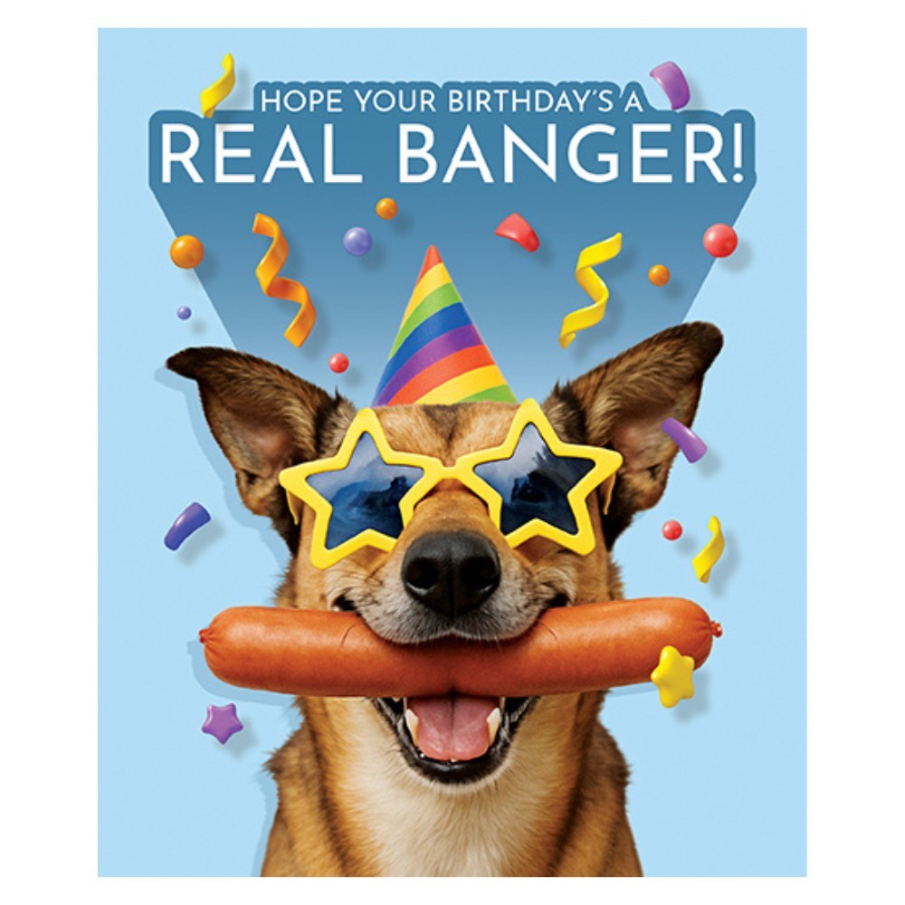 Emotional Rescue - Real Banger Birthday Card With Envelope
