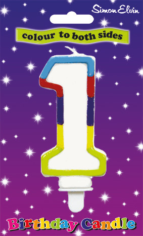 SimonElvin - Number 1 Birthday Candle