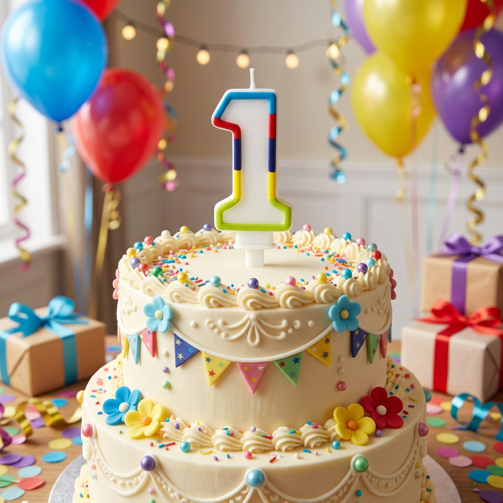 SimonElvin - Number 1 Birthday Candle
