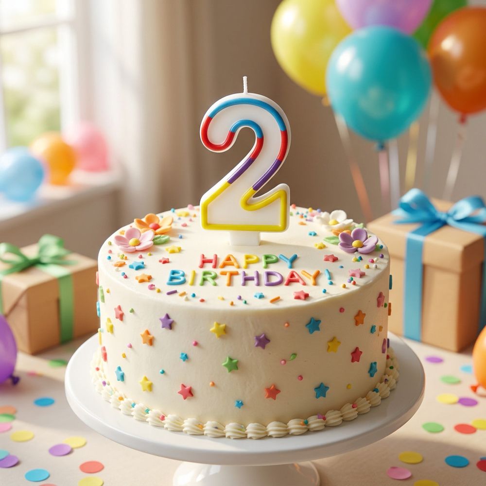 SimonElvin - Number 2 Birthday Candle