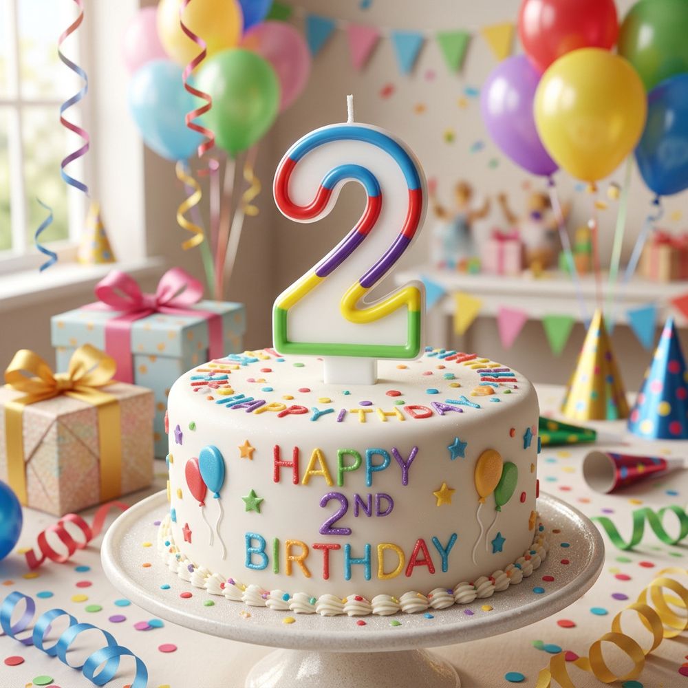 SimonElvin - Number 2 Birthday Candle