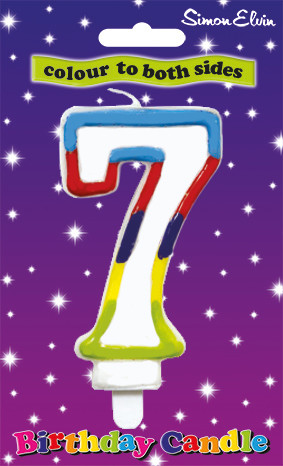 SimonElvin - Number 7 Birthday Candle