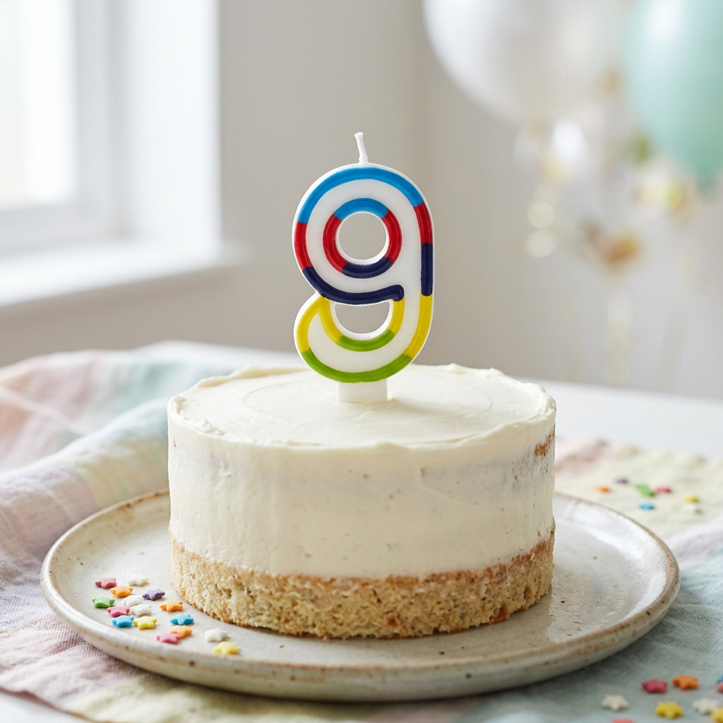 SimonElvin - Number 9 Birthday Candle