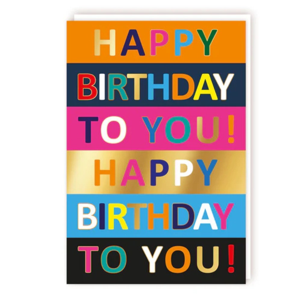 Tracks - Happy Birthday To You Card With Envelope