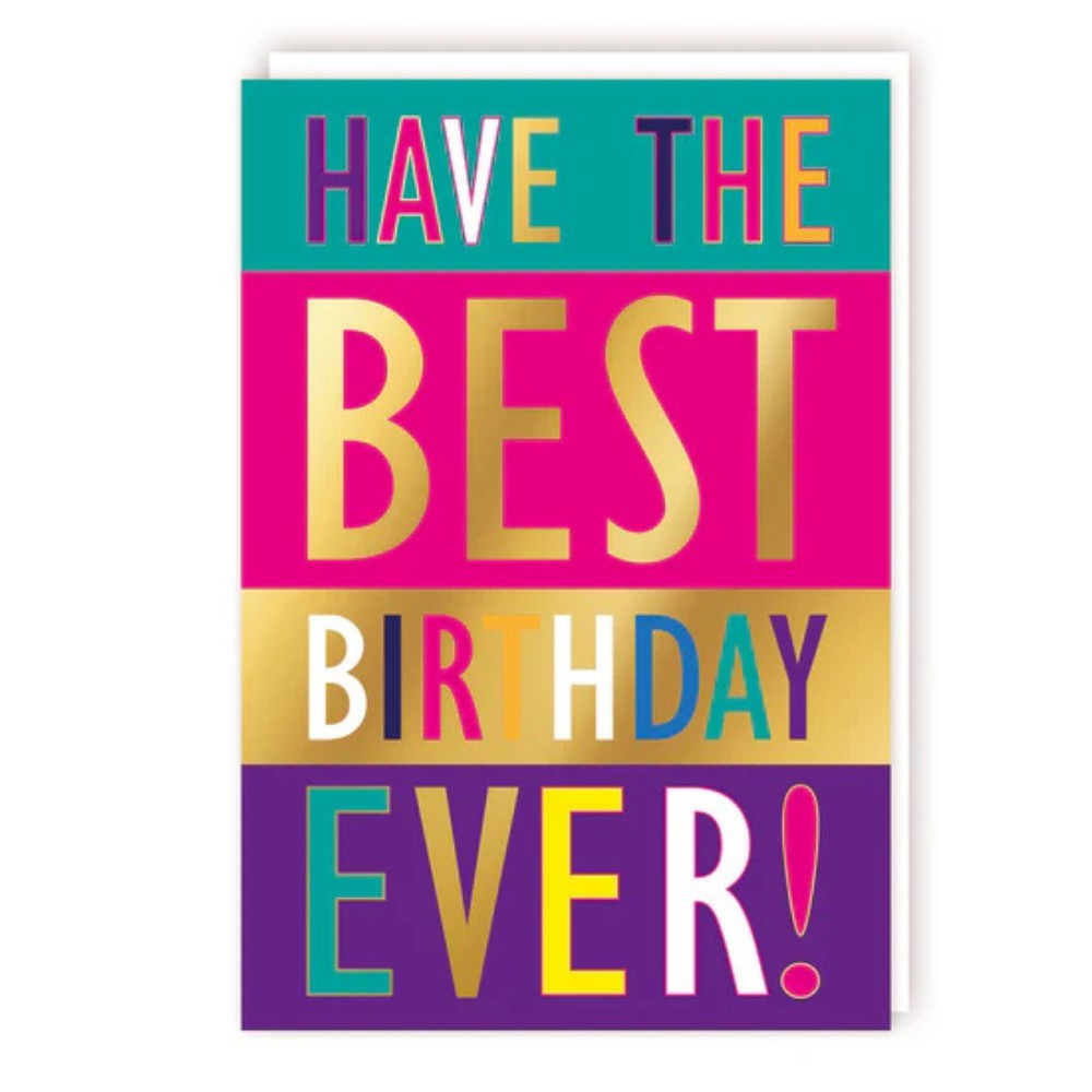 Tracks - Best Birthday Ever Design Card With Envelope