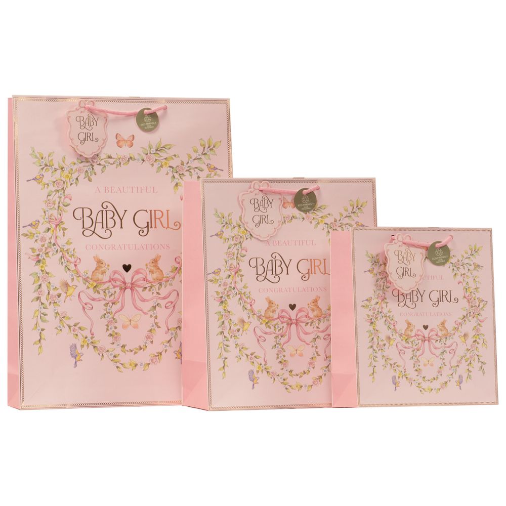 Partisan - Baby Girl Gift Bag - Large - Pink
