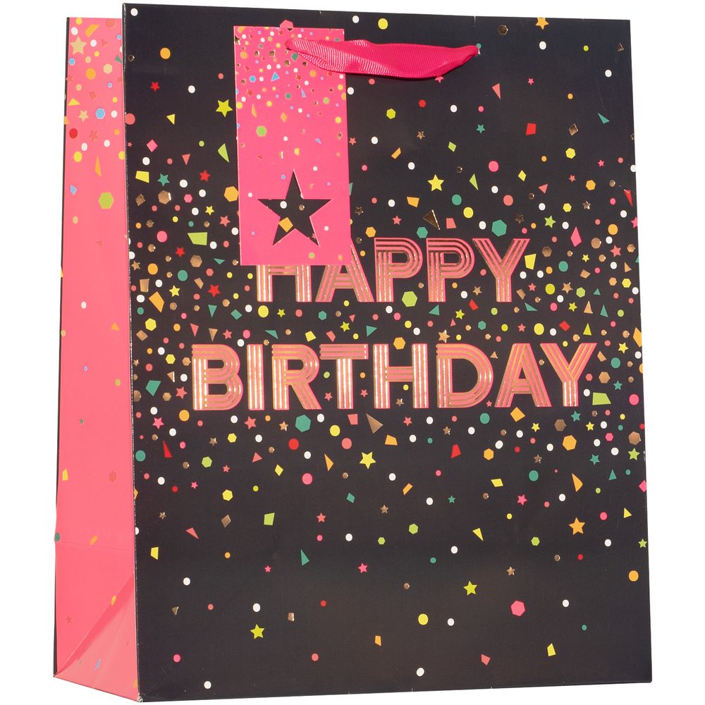 Partisan - Happy Birthday Gift Bag - Extra Large - Pink