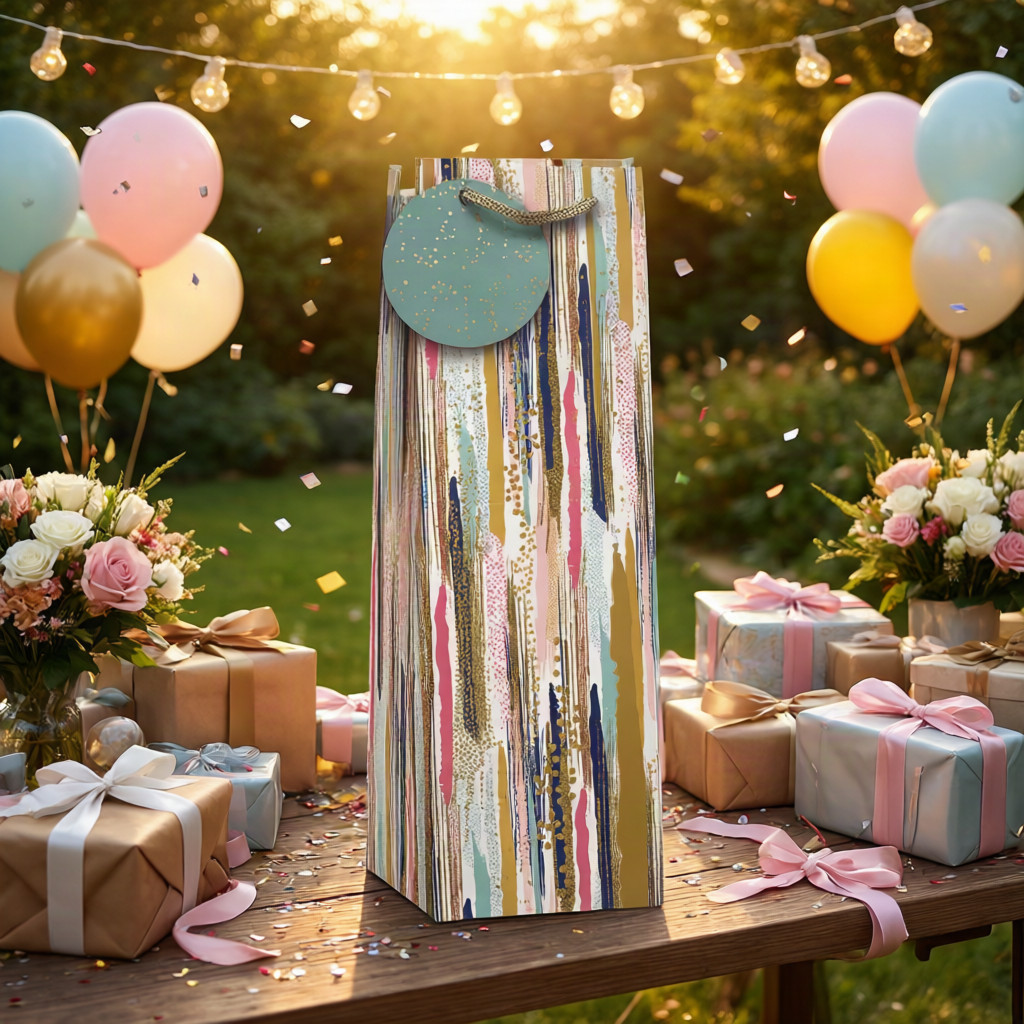 SimonElvin - Paint Brushes Bottle Gift Bag