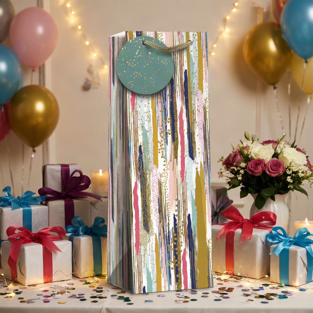 SimonElvin - Paint Brushes Bottle Gift Bag