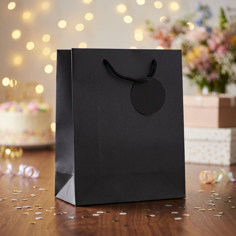 SimonElvin - Solid Gift Bag - Large - Black