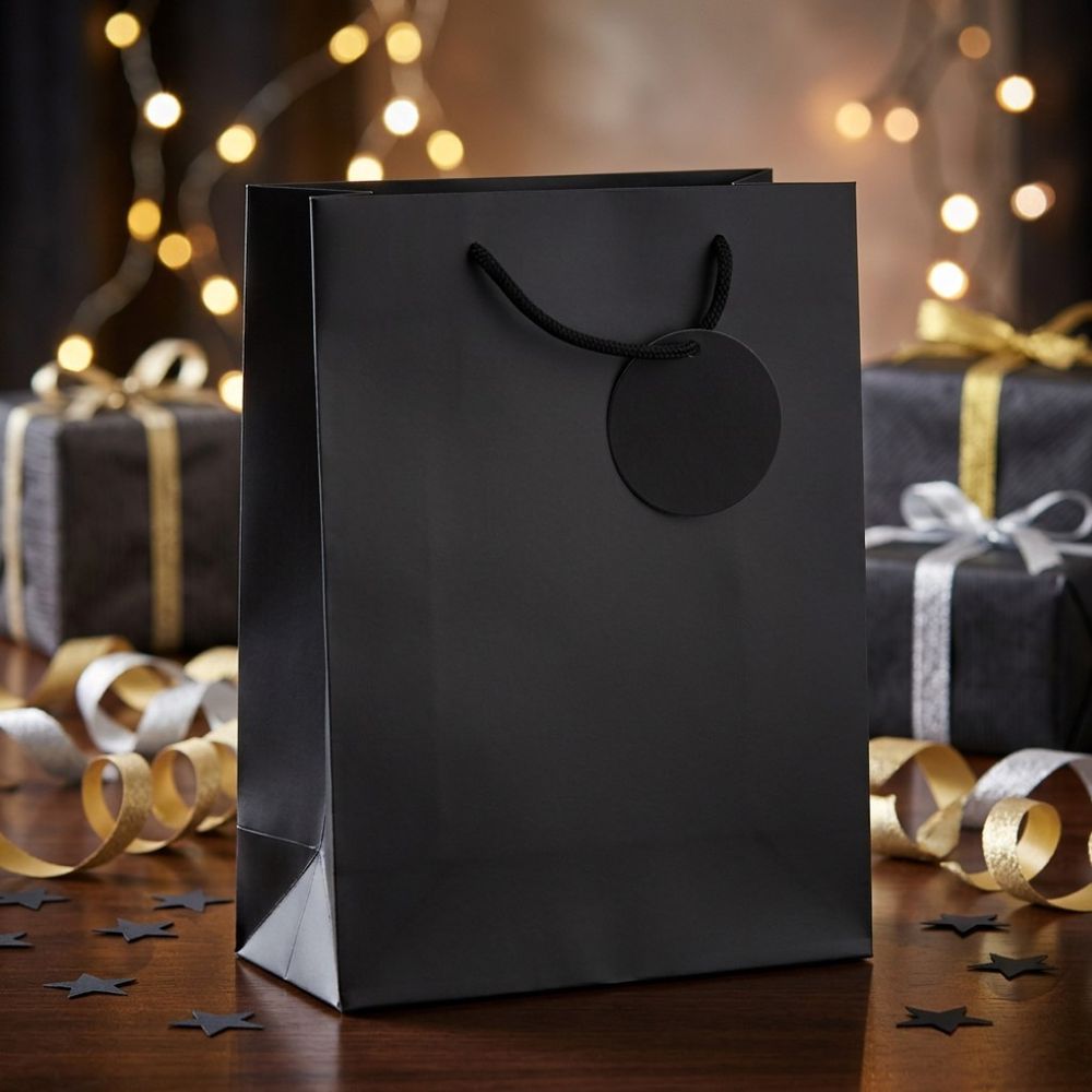 SimonElvin - Solid Gift Bag - Large - Black