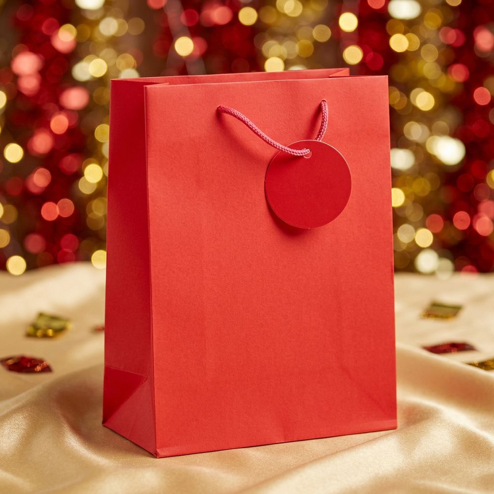 SimonElvin - Solid Gift Bag - Large - Red