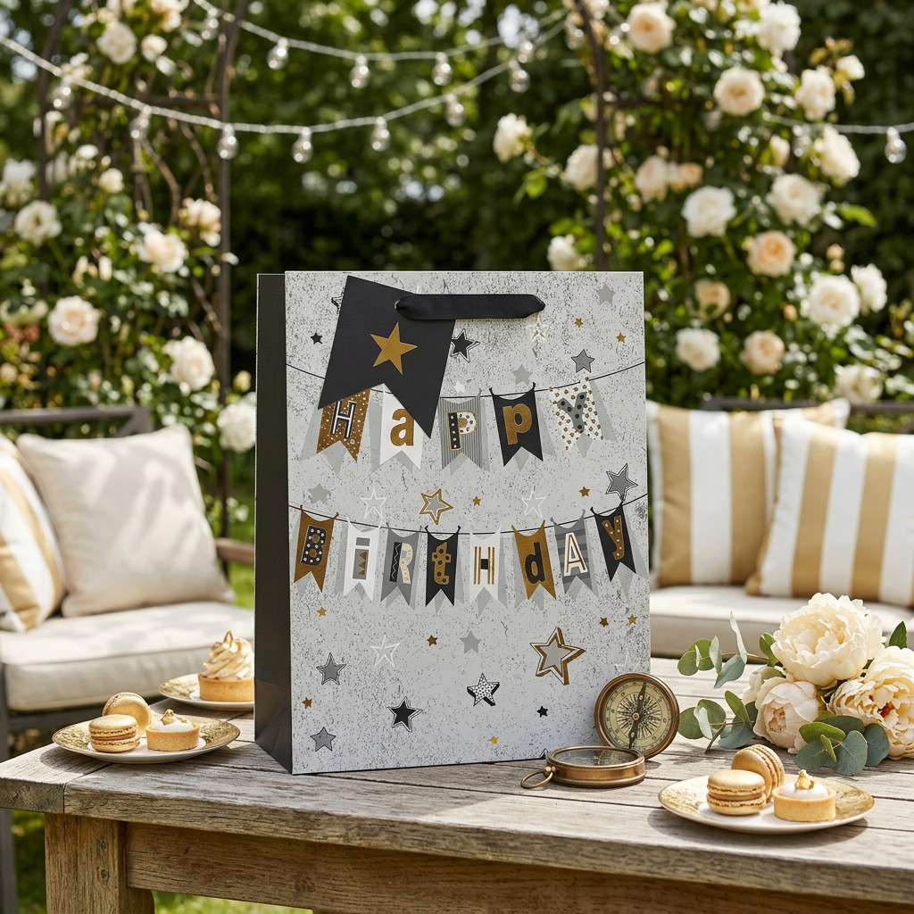 SimonElvin - Stars Happy Birthday Gift Bag - Large