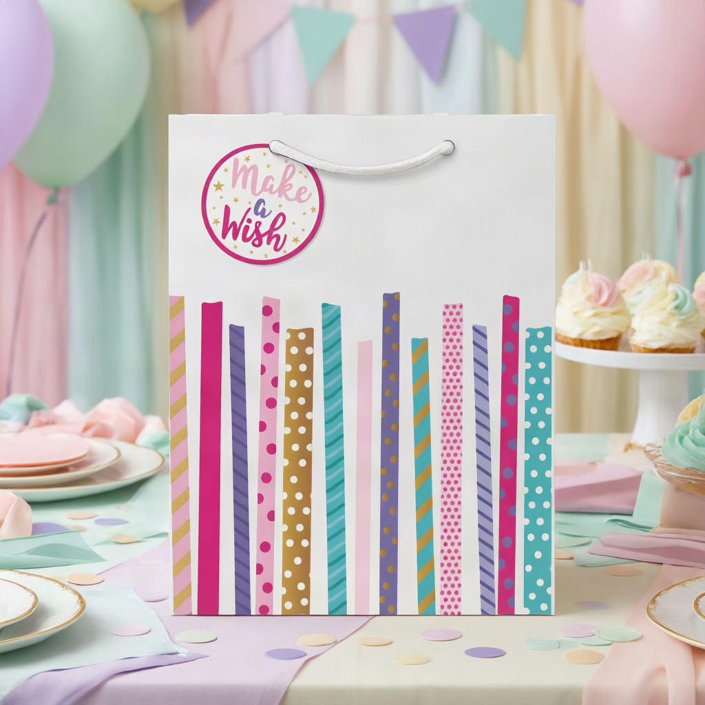 SimonElvin - Make A Wish Birthday Gift Bag - Large