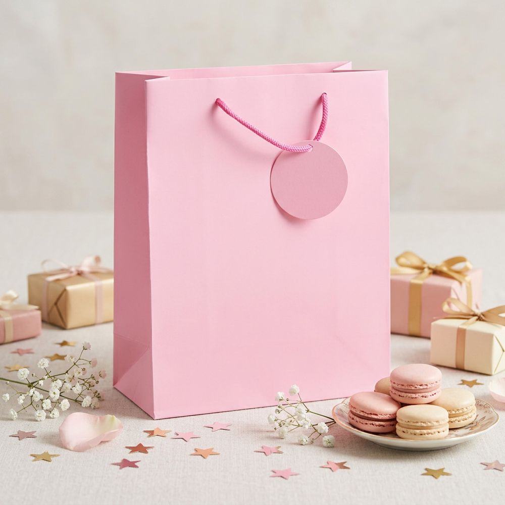SimonElvin - Solid Gift Bag - Medium - Pink