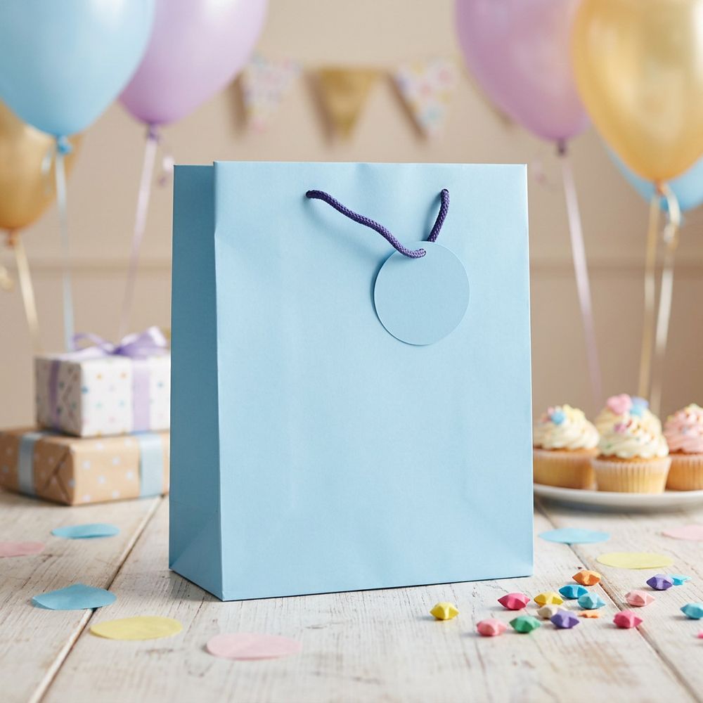 SimonElvin - Solid Gift Bag - Medium - Pale Blue