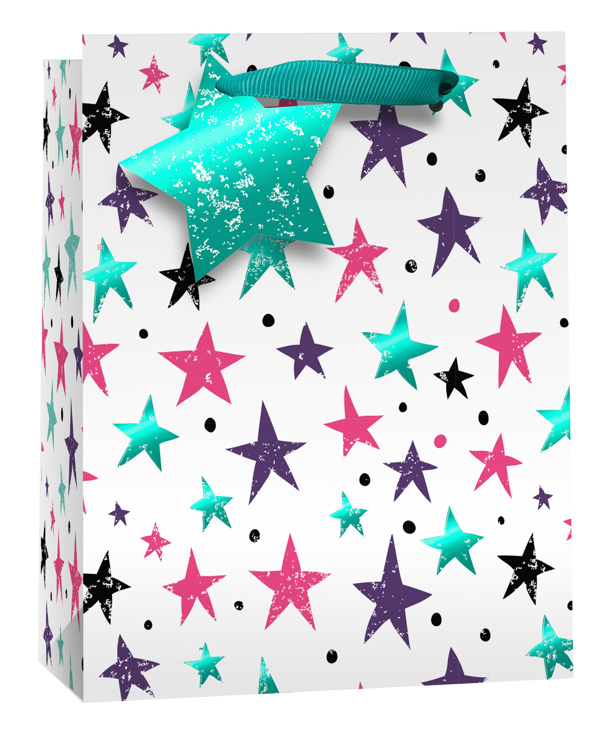 SimonElvin - Red And Blue Stars Gift Bag - Medium