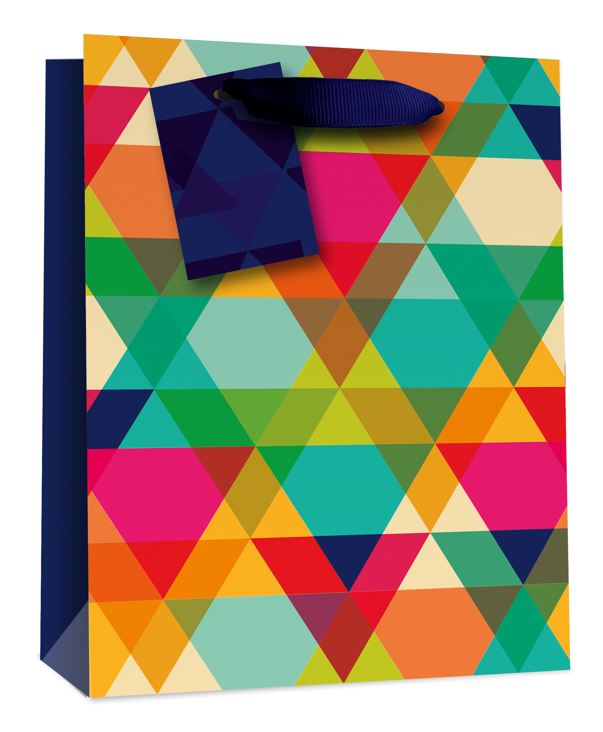 SimonElvin - Triangle Color Pattern Gift Bag - Medium
