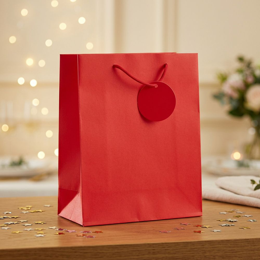 SimonElvin - Solid Gift Bag - Small - Red