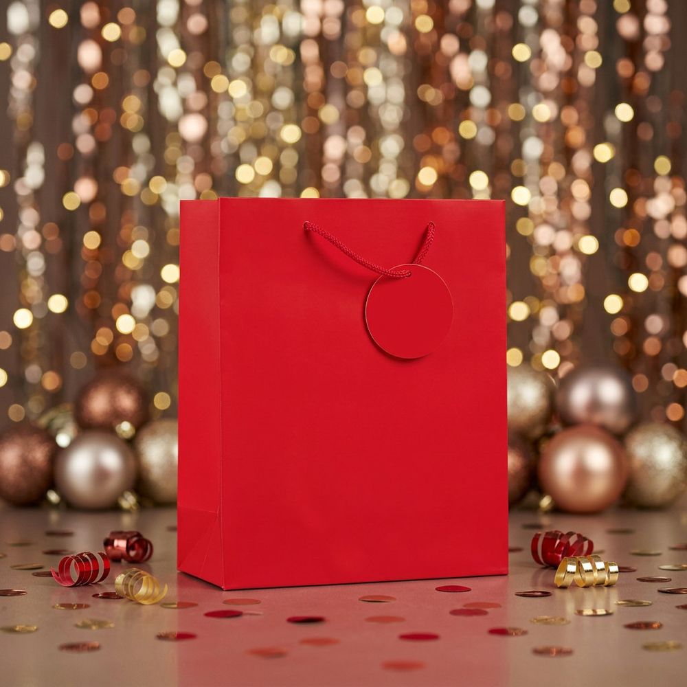SimonElvin - Solid Gift Bag - Small - Red
