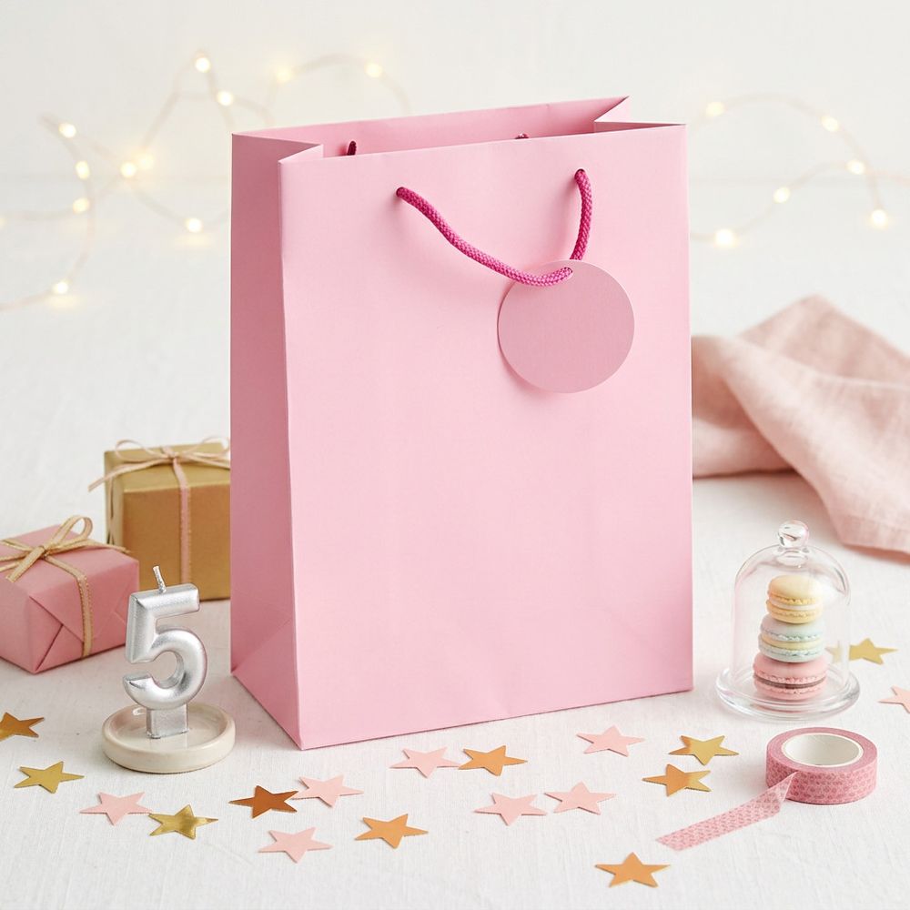 SimonElvin - Solid Gift Bag - Small - Pink