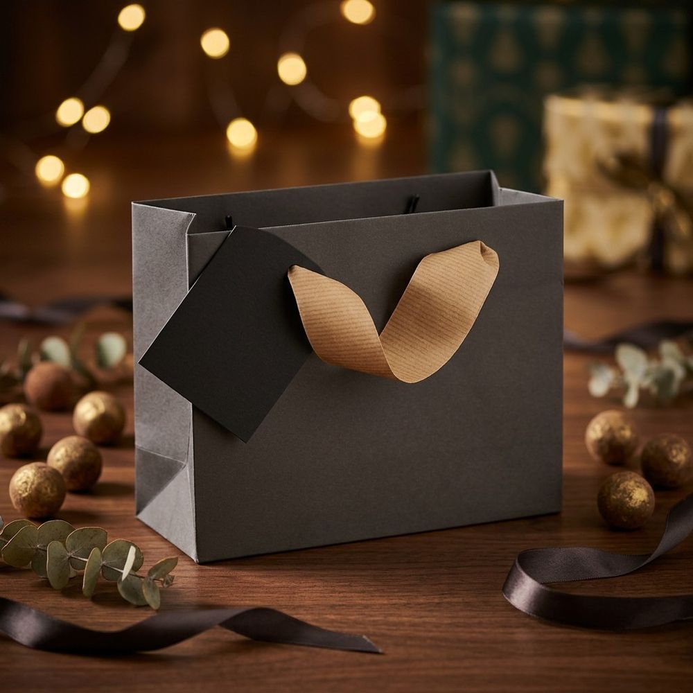 SimonElvin - Solid Gift Bag - Extra Small - Black