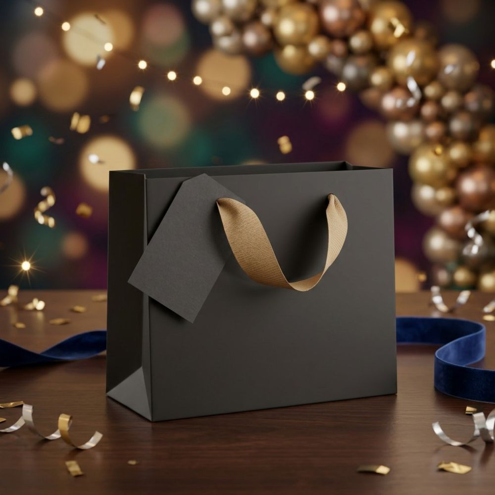 SimonElvin - Solid Gift Bag - Extra Small - Black