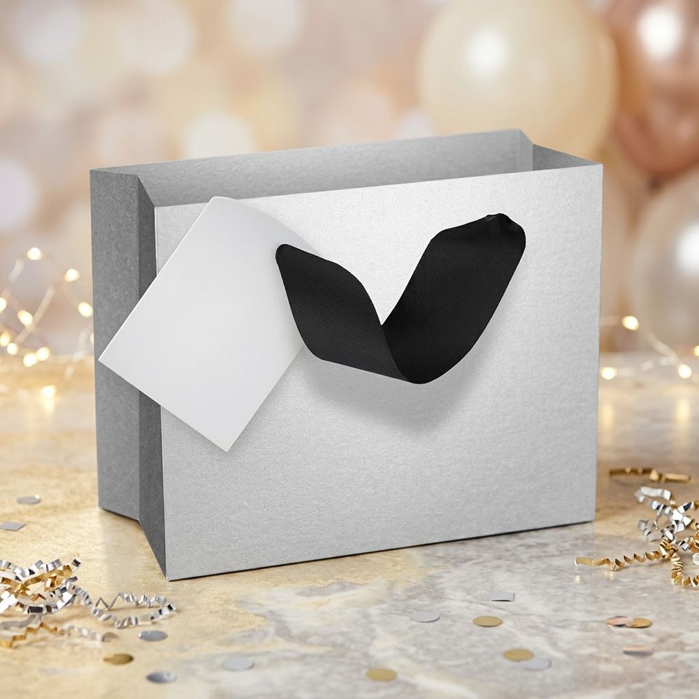 SimonElvin - Solid Gift Bag - Extra Small - Silver
