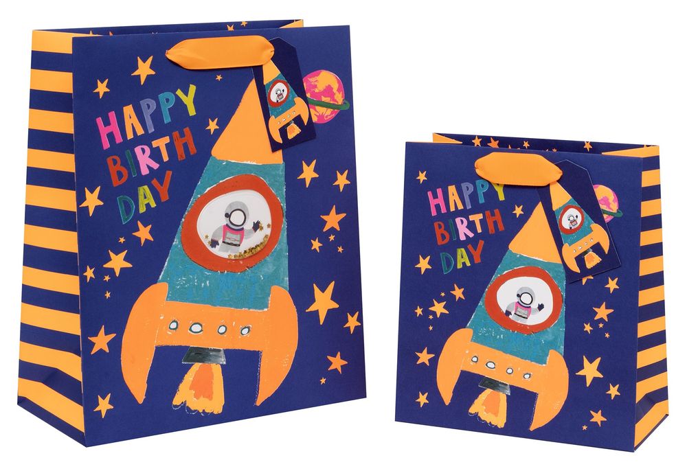 Glick - Rocket Boy Gift Bag - Medium