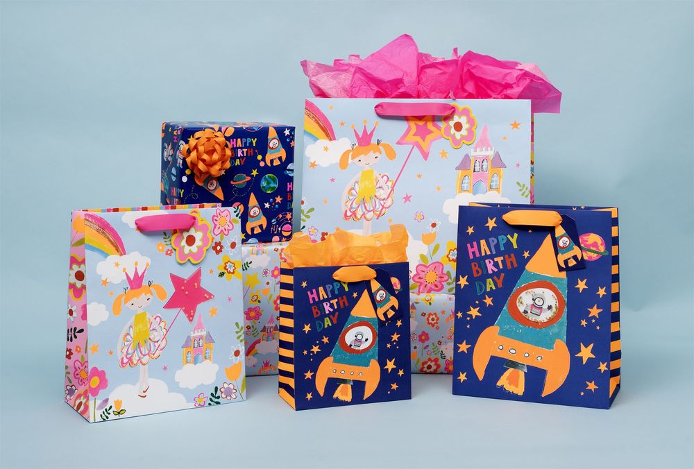 Glick - Rocket Boy Gift Bag - Medium
