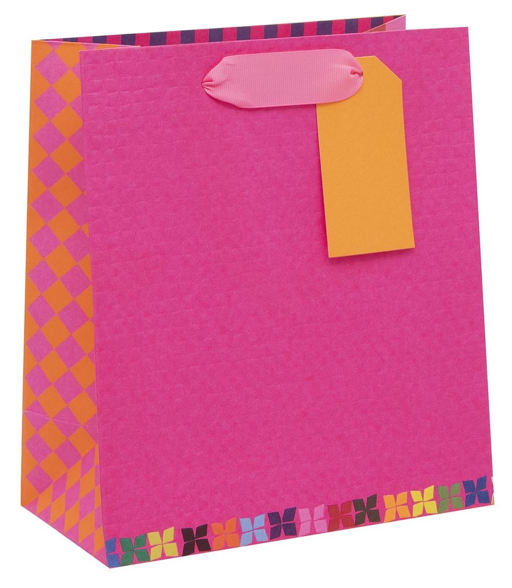 Glick - Premium Color Hub Gift Bag - Medium - Pink