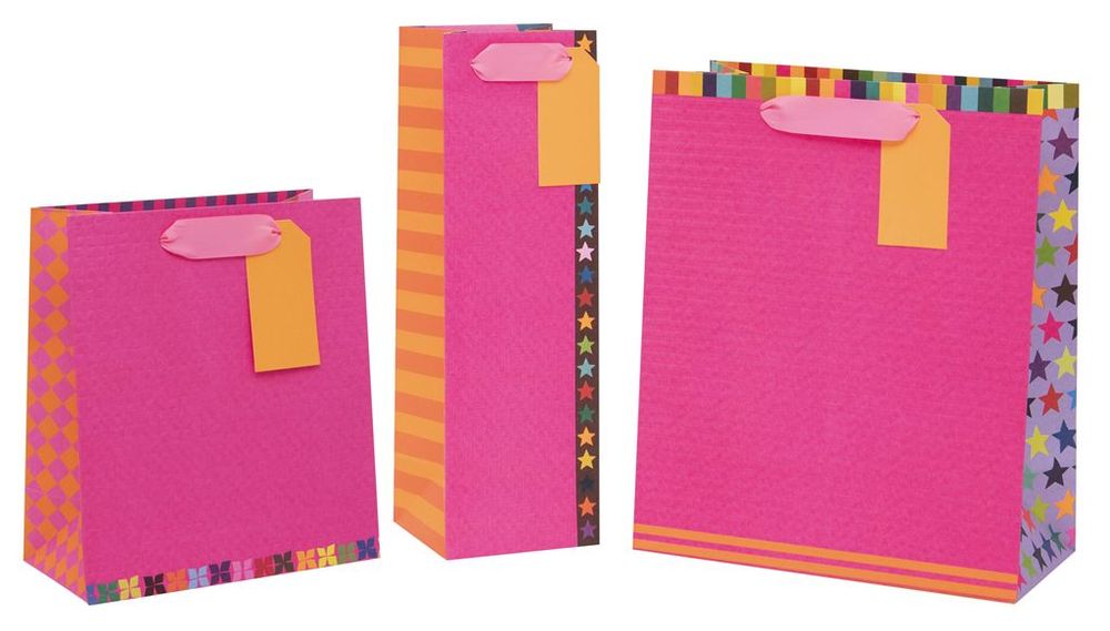Glick - Premium Color Hub Gift Bag - Medium - Pink