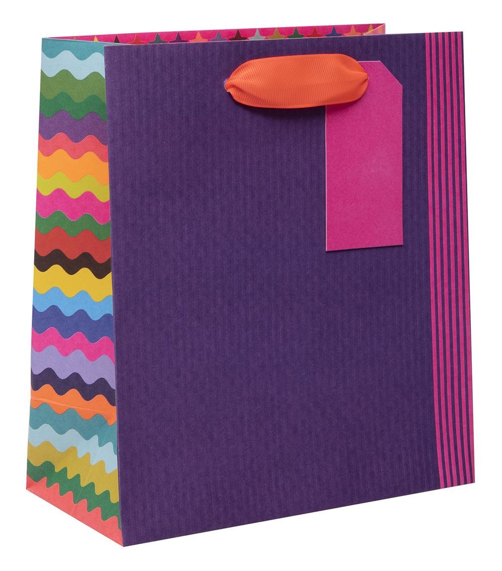 Glick - Premium Color Hub Gift Bag - Medium - Purple