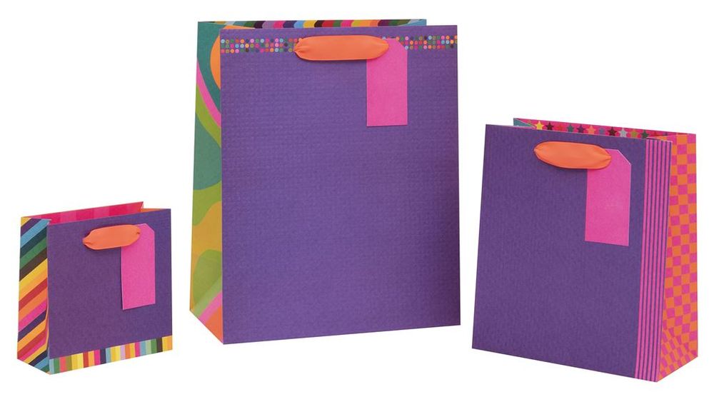 Glick - Premium Color Hub Gift Bag - Medium - Purple