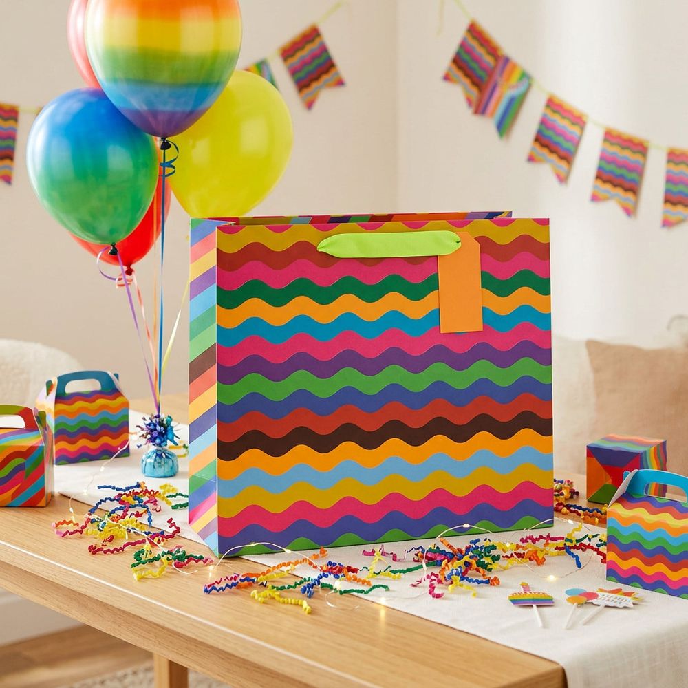 Glick - Color Waves Landscape Gift Bag - Extra Large