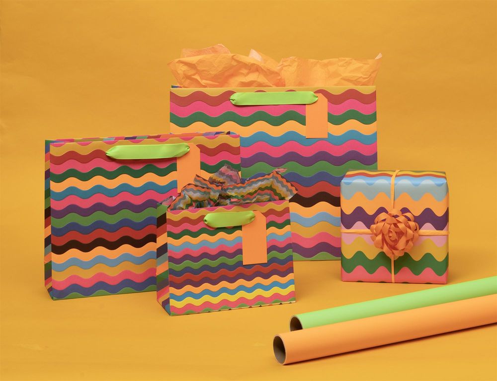 Glick - Color Waves Landscape Gift Bag - Medium