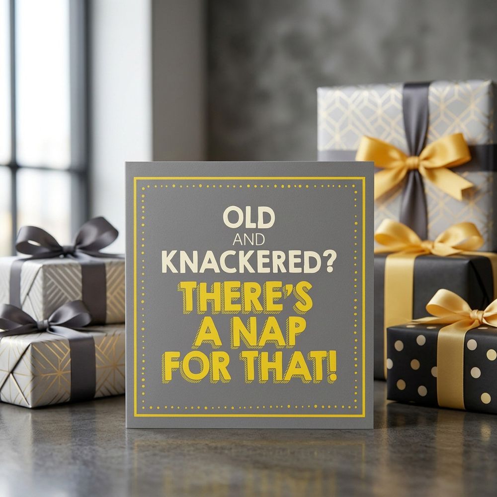 Emotional Rescue - Old And Knackered Birthday Card