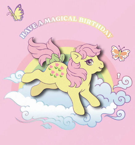 Tache - My Little Pony Yellow Blank Birthday Card