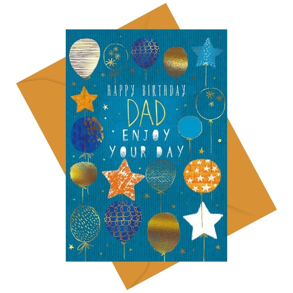 The Great British Card Company - Happy Birthday Dad Greeting Card - Multicolor