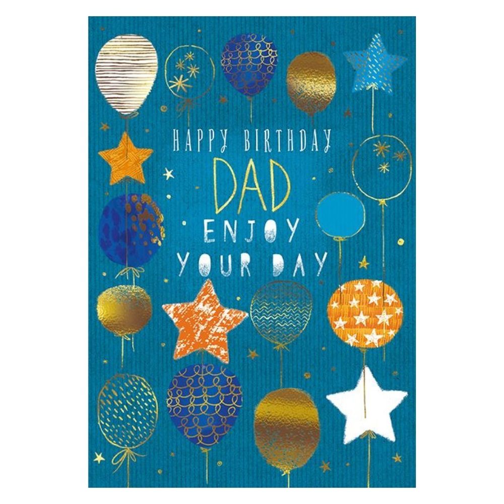 The Great British Card Company - Happy Birthday Dad Greeting Card - Multicolor