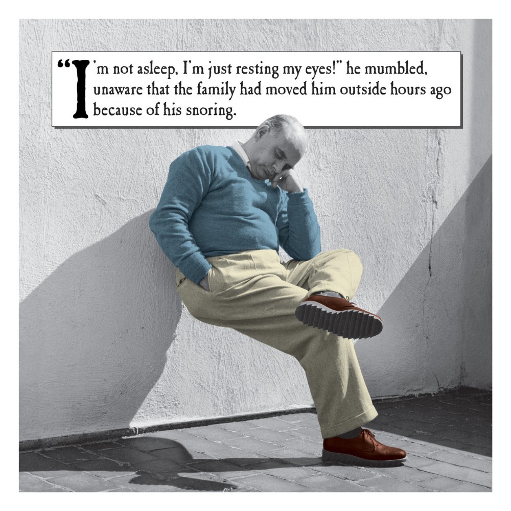 Emotional Rescue - I Am Not Asleep, Just Resting My Eyes Birthday Card