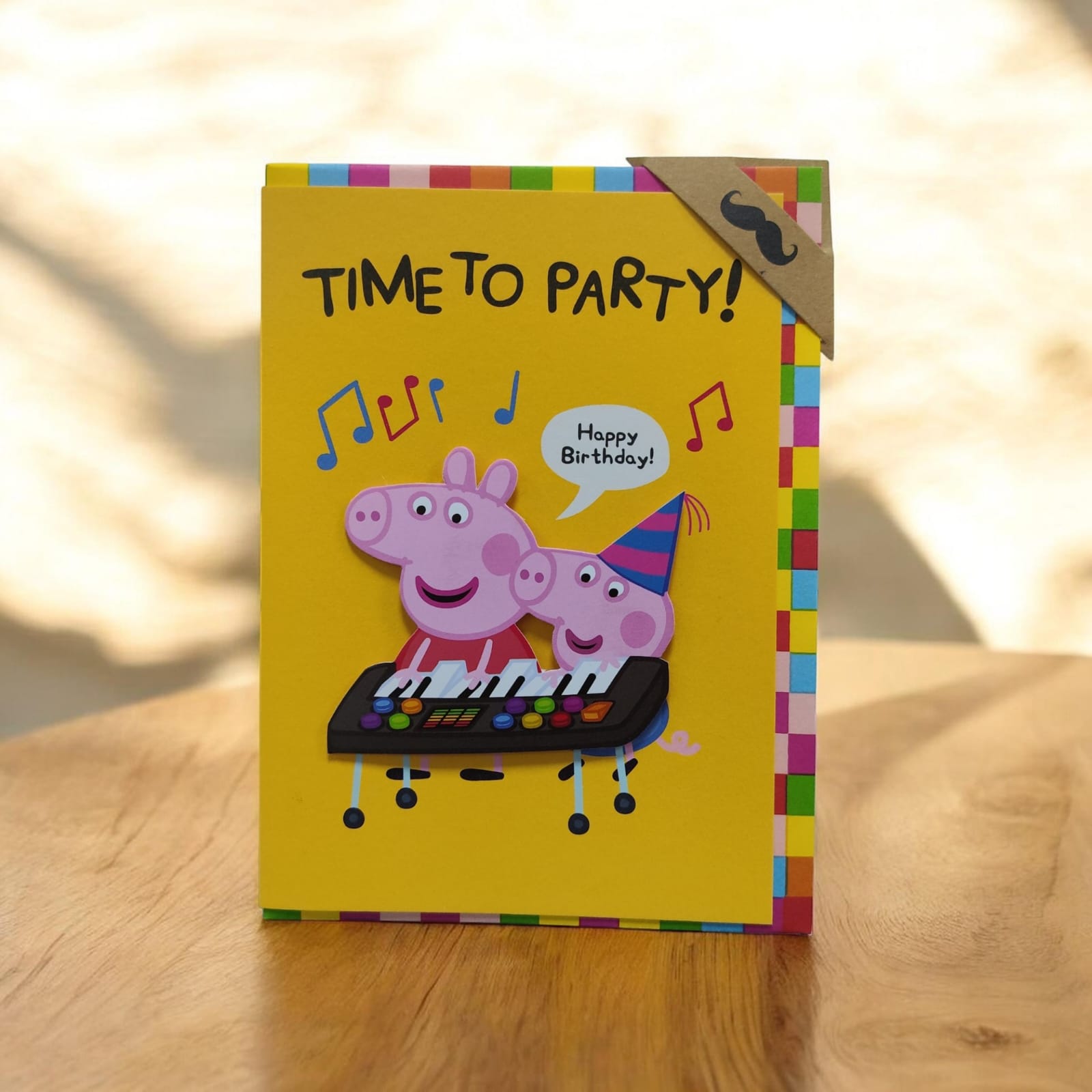 Tache - Peppa Pig Time To Party Birthday Blank Greeting Card